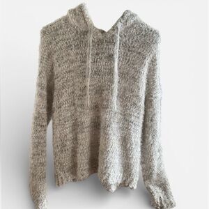 Woven Heart Cream Textured Sweater/Hoodie - so soft!